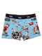 Herren Boxershorts Light Blue 1Packung