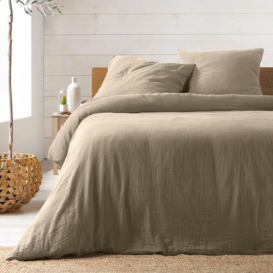 Douceur d'Intérieur Elektrische Gitarren Großes Doppelbett 220x240 Angelia Beige