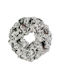 Coroniță Decorativă de Crăciun cu Conuri de Pin Flockate 60cm