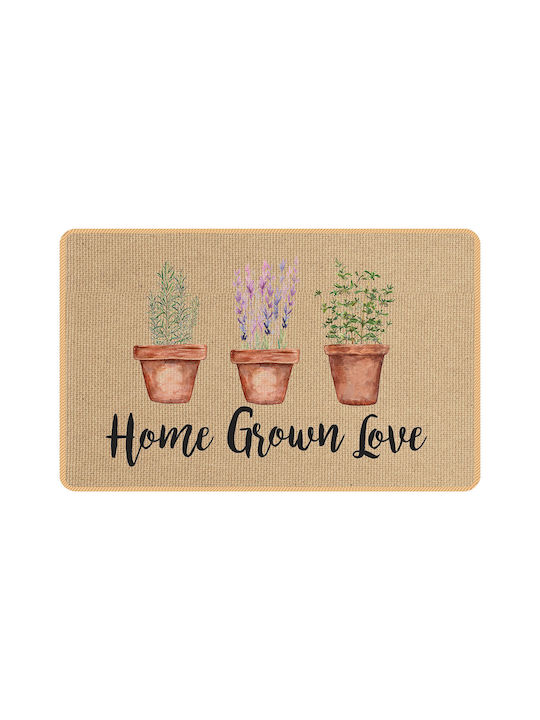 Chios Hellas Miami Rectangular Kitchen Mat with Anti-slip Underlay FLOWER 40x60εκ.