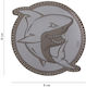 Patch Σακιδίου 101 Inc Attacking Shark Grey