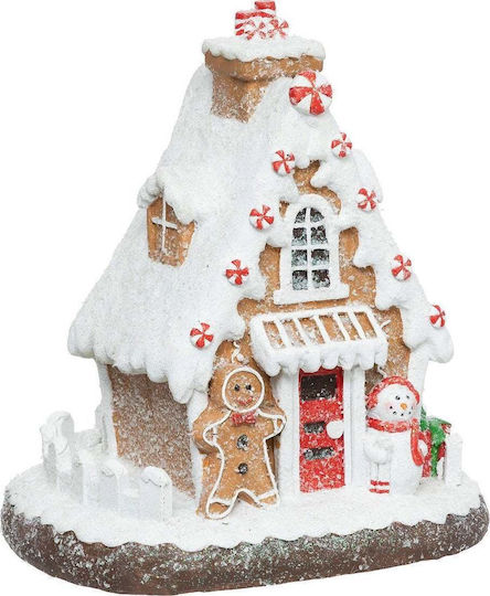 Atmosphera Figurină De Crăciun Candy Înălțime 31cm Casă De Turtă Dulce
