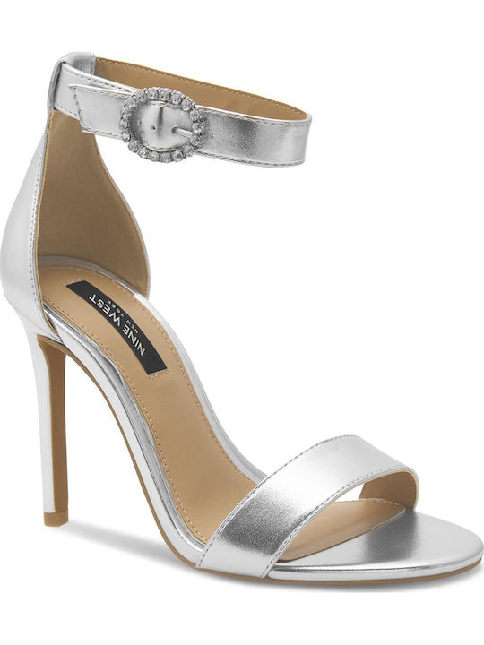 Nine West Πέδιλα Ασημί
