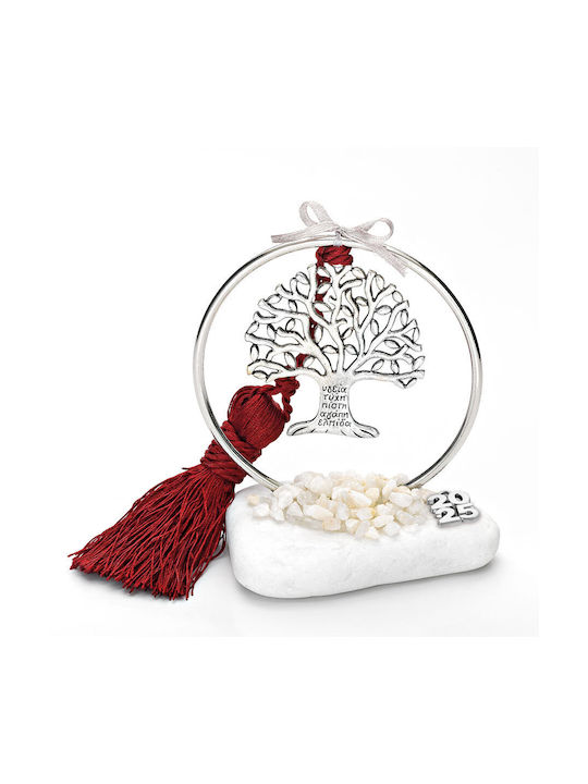 Christmas Table Charm Pebble 10x12cm Eg21137