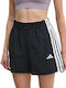 Essentials 3-Stripes Women's Sporty Shorts Black
