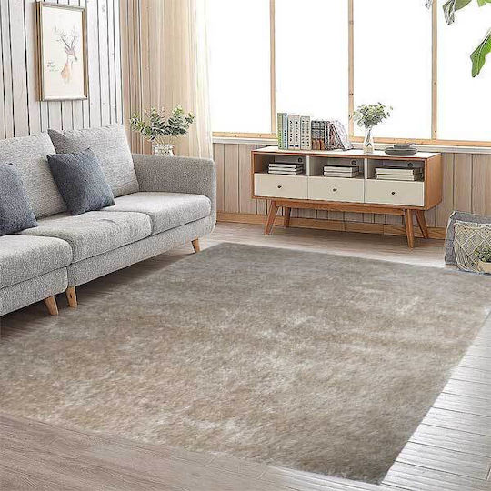 SpitiBazaar Covor Rectangular Shaggy Din blană Bej