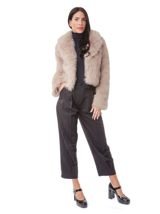 Silia D Frauen Pelz Beige fur-24-2315 (bg)