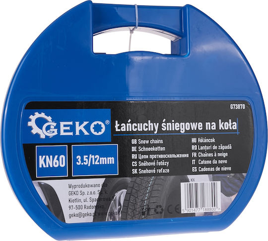 Schneekettenset Räder Kn60 3.5 12 Mm Geko G73870