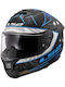 LS2 Stream II Galdam Mat Black/Blue Κράνος Μηχανής Full Face ECE 22.06 1550gr με Sunvisor