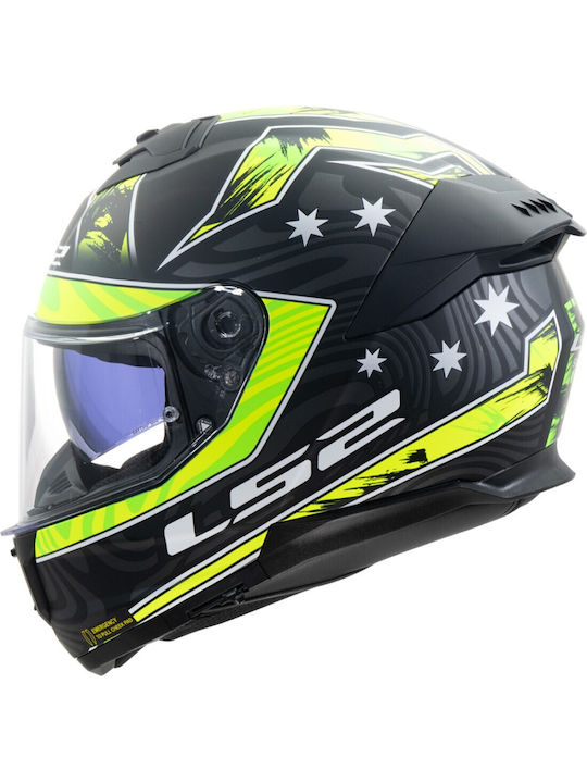 LS2 Stream 2 Galdam Mat Black/Hi-Vision Yellow ...