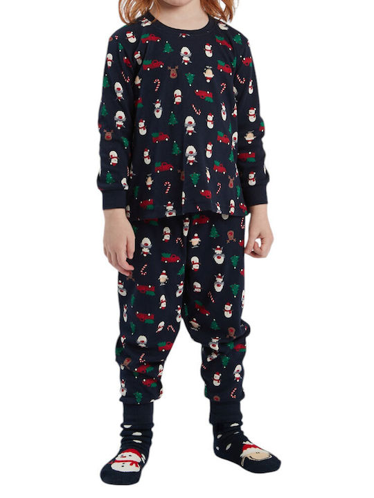 Happy People Kids' Pajamas Winter Blue 6456-2HP-1000