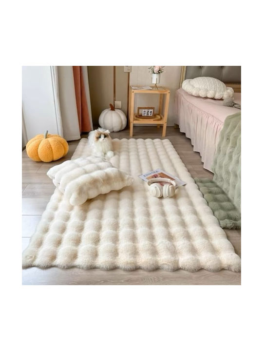 SpitiBazaar Modern Bedroom Rugs Set Ecru SD-A-64 3pcs