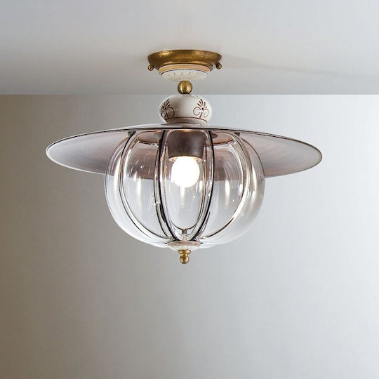 Siru Ceiling Mount Light 30cm White with Socket E27