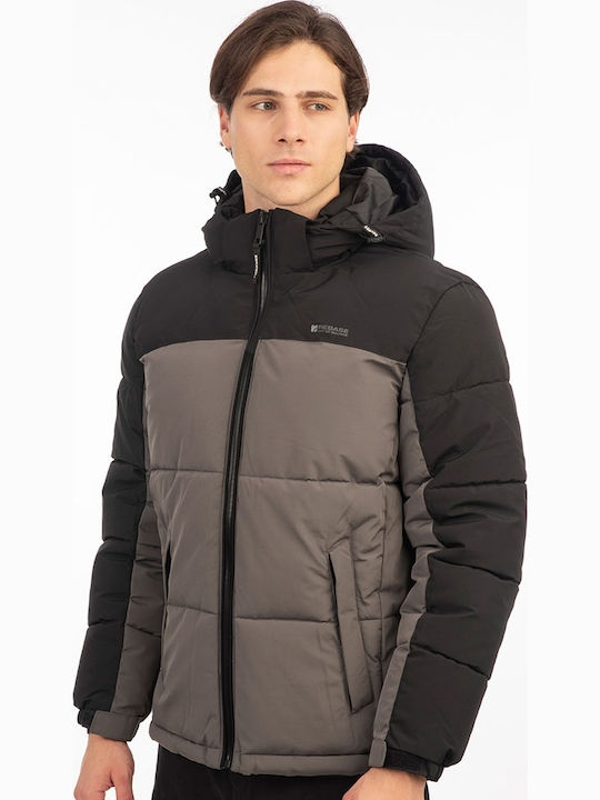 Rebase Μπουφάν Puffer Γκρι