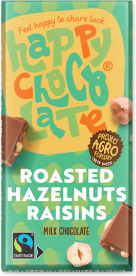 Happy Choco Late Organic Ciocolata Lapte alună 100gr