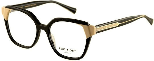Zeus & Dione Weiblich Kunststoff Brillenrahmen Schwarz Tithorea-c1-52