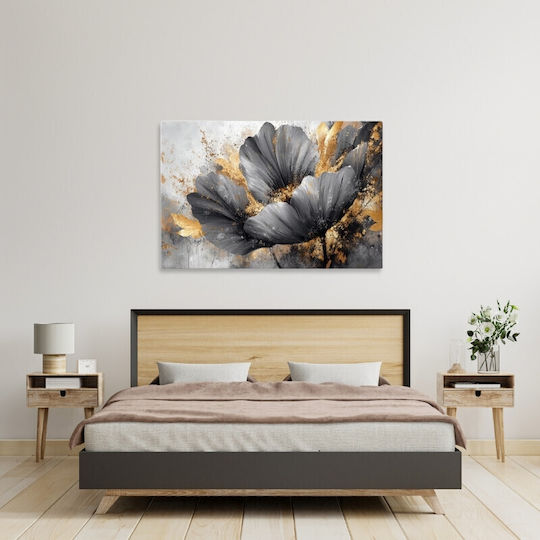 Megapap Flowers Whispering In The Night Tablou pe Pânză 140x100cm