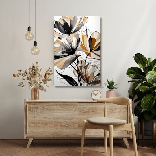 Megapap Pastel Flower Картина Платнен 70x100см