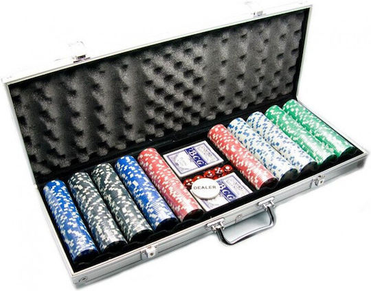 Poker Set 500 Chips Included Briefcase Edy