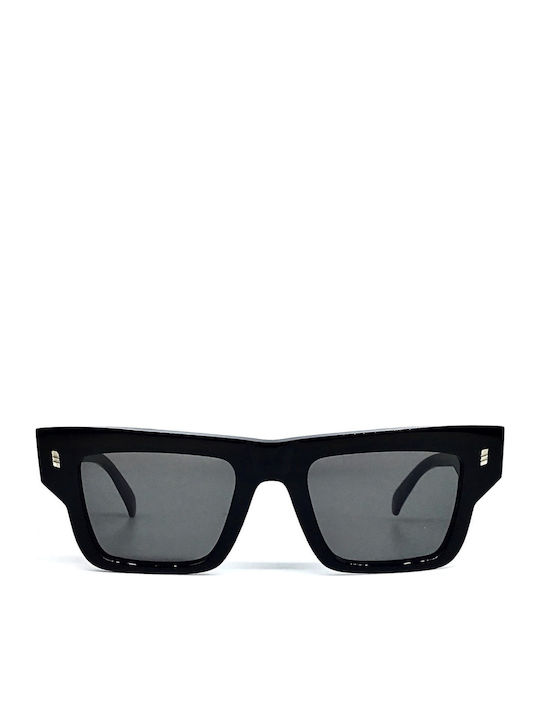 Gast Luce Unisex Sunglasses with Black Plastic Frame and Gray Lens UC01