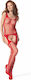 Passion Bodystocking Sexy Plasă Roșie