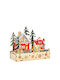 Weihnachts- Beleuchtete Dekorative Darstellung mit Batterie 20x17x8cm