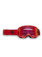 Fox Main Core Ski- & Snowboardbrille Erwachsene Rot mit Linse Spiegel in Rot Farbe