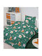 Marwa Set Kids Duvet Cover Single with Pillowcase Green 160x240cm