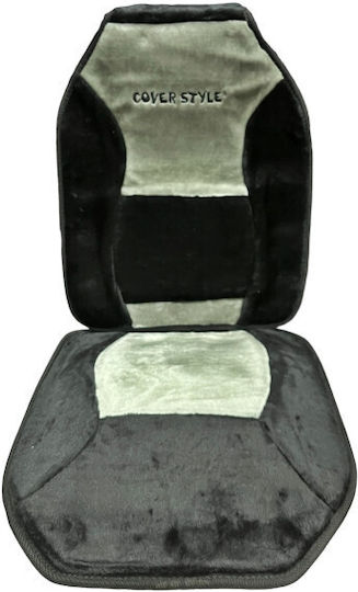 Set 2 Cushioned Car Seat Covers Idealstore Front Chairs Durable Non-slip Breathable Black-Grey Color Made From High-Quality Materials