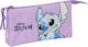 Stitch Pencil Case with 3 Compartments Blue