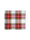 Amo La Casa Cotton Checkered Tablecloth for 8 People 140x240 Tartan White Red