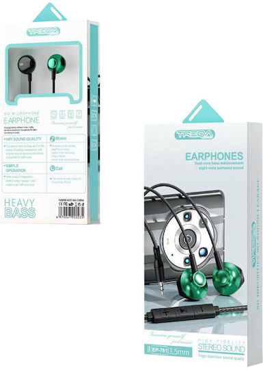 Treqa Ep-781 In-ear Handsfree Ακουστικά με Βύσμα 3.5mm
