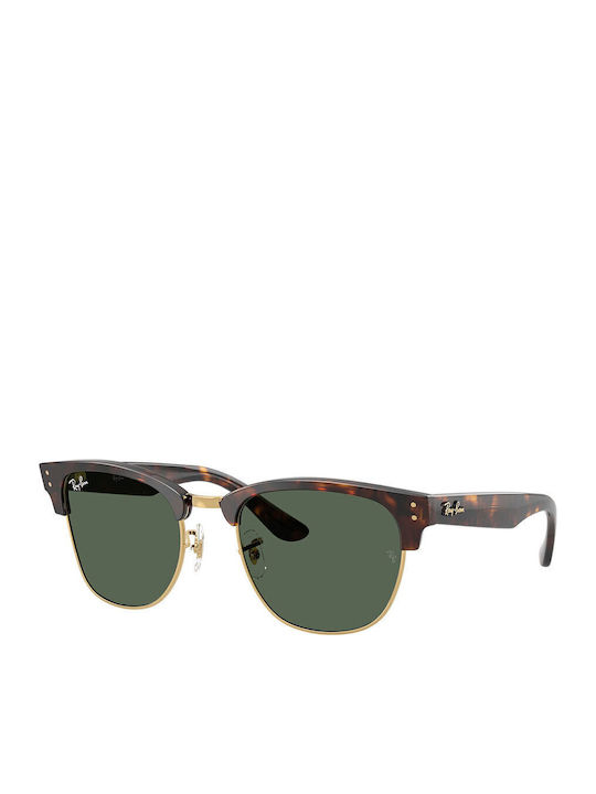 Ray Ban Clubmaster Unisex Ochelari de soare cu Maro Cadru și Verde Lentilă RBR0504S 1359VR