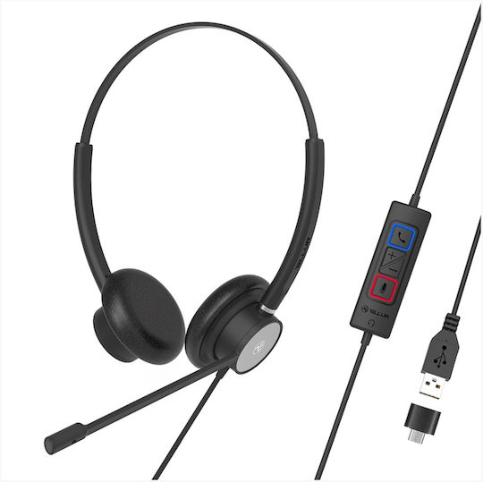 Tellur Voice 320 On Ear Căști Multimedia cu microfon și conexiune USB-A