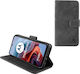 Lime Essential Magnet Book Piele artificială Gri (Moto G34)