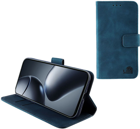 Lime Essential Magnet Book Synthetic Leather Blue (Xiaomi 14T)