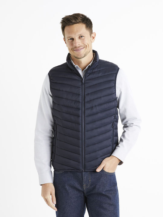 Celio Ärmellos Jacke Navy