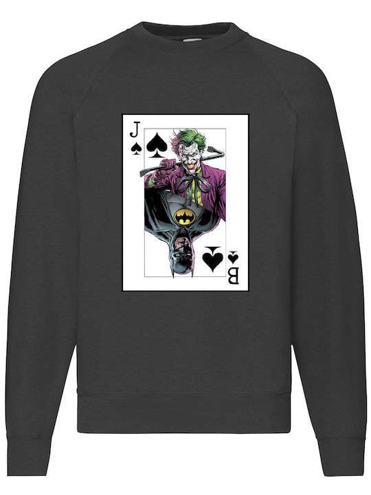 Fruit of the Loom Batman Joker Φούτερ Batman Μαύρο