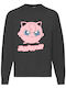 Fruit of the Loom Sweater Pokemon Jigglypuff No22 Sweatshirt Pokemon Black