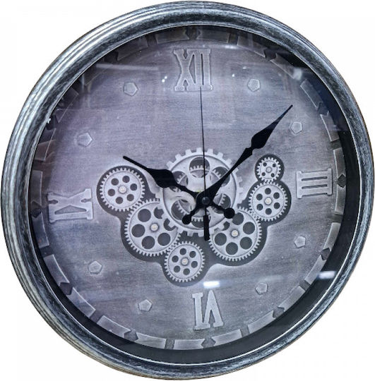 Wanduhr Kunststoff Gray Ø35cm