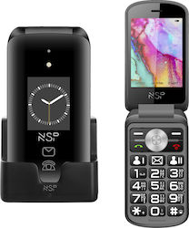 NSP 2700DS Dual SIM Κινητό με Κουμπιά Μαύρο