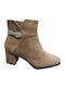 Wildleder Stiefeletten Damen Khaki