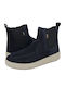 Suede Chelsea Men's Boots Navy Blue