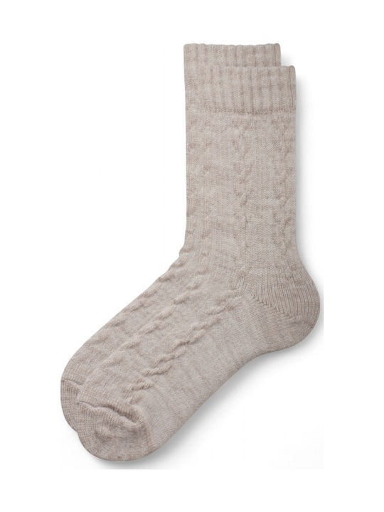 Soma Socks Γυναικείες Μονόχρωμες Κάλτσες Εκρού