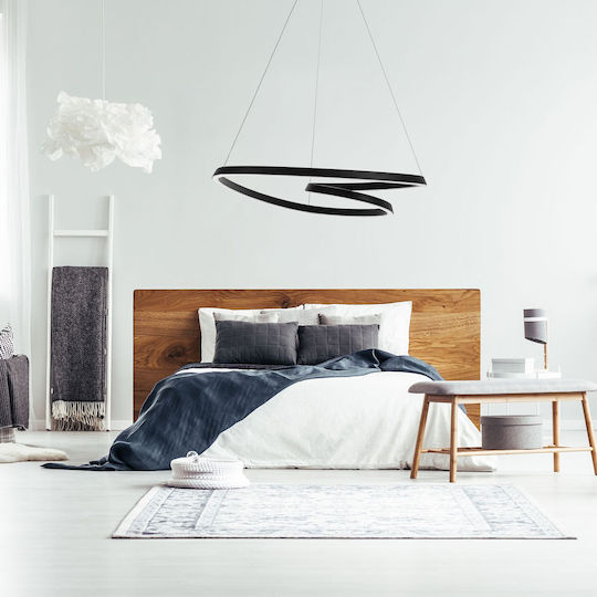 Toolight Κρεμαστό Φωτιστικό Μαύρο LED