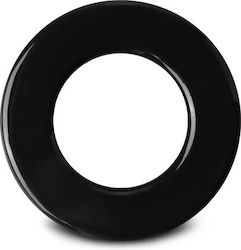 Glatter Dehnbarer Penisring 4,3 cm Schwarz