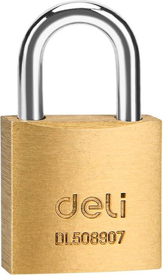 Deli Ορειχάλκινο Λουκέτο Πέταλο με Κλειδί 20mm