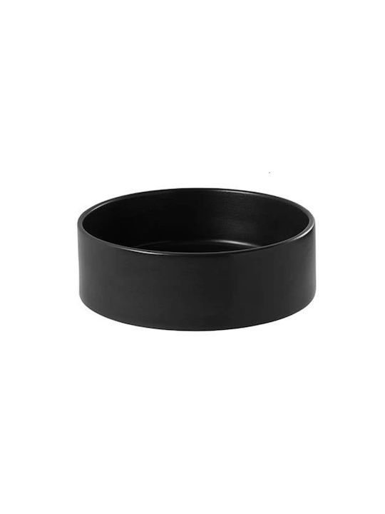 Sanindusa Countertop Sink Porcelain 45x45x15cm Black