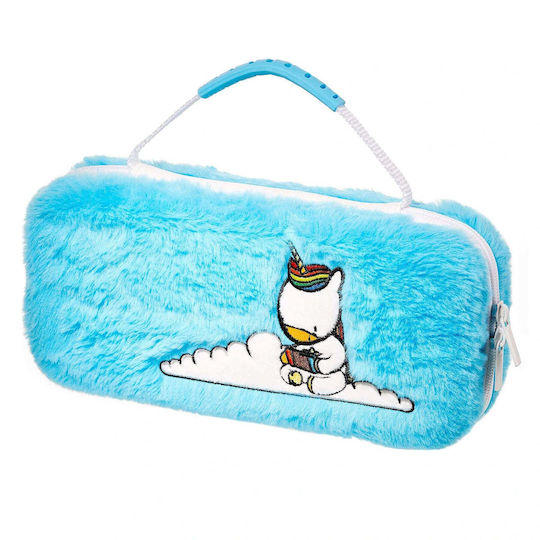 Numskull Текстил Калъф за носене за конзола Превключвател Unicorn Blue Fluffy