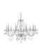 Toolight Chandelier with Crystals 8xE14 Transparent 68cm OSW-04600
